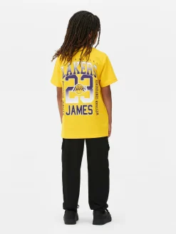 Niños Primark Tops Y Camisetas|Camiseta De Manga Corta De Los Angeles Lakers