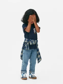 Niños Primark Tops Y Camisetas|Camiseta De Manga Corta De Estilo Universitario