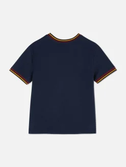 Niños Primark Tops Y Camisetas|Camiseta De Manga Corta De Estilo Universitario