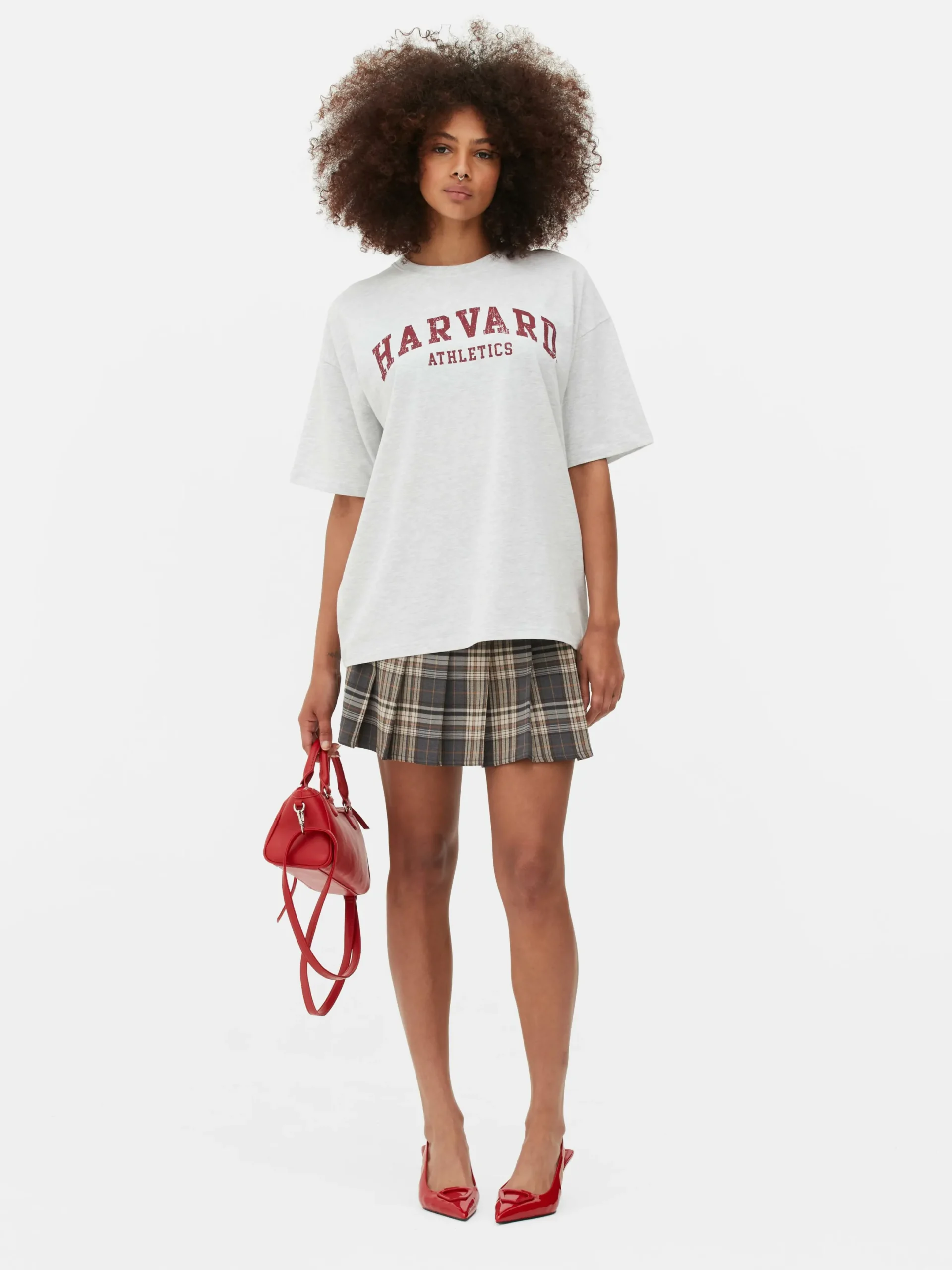Mujer Primark Tops Y Camisetas|Camiseta De Manga Corta De Harvard