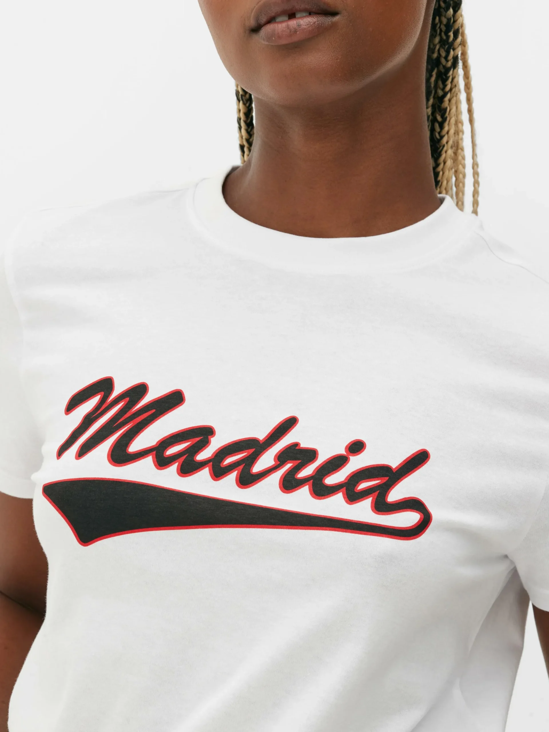 Mujer Primark Tops Y Camisetas|Camiseta De Manga Corta «Madrid»