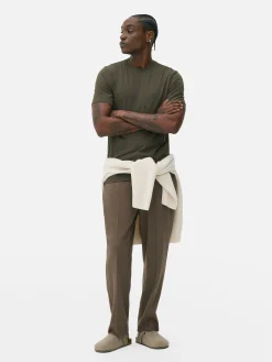 Hombre Primark Tops Y Camisetas|Camiseta De Manga Corta Y Corte Entallado