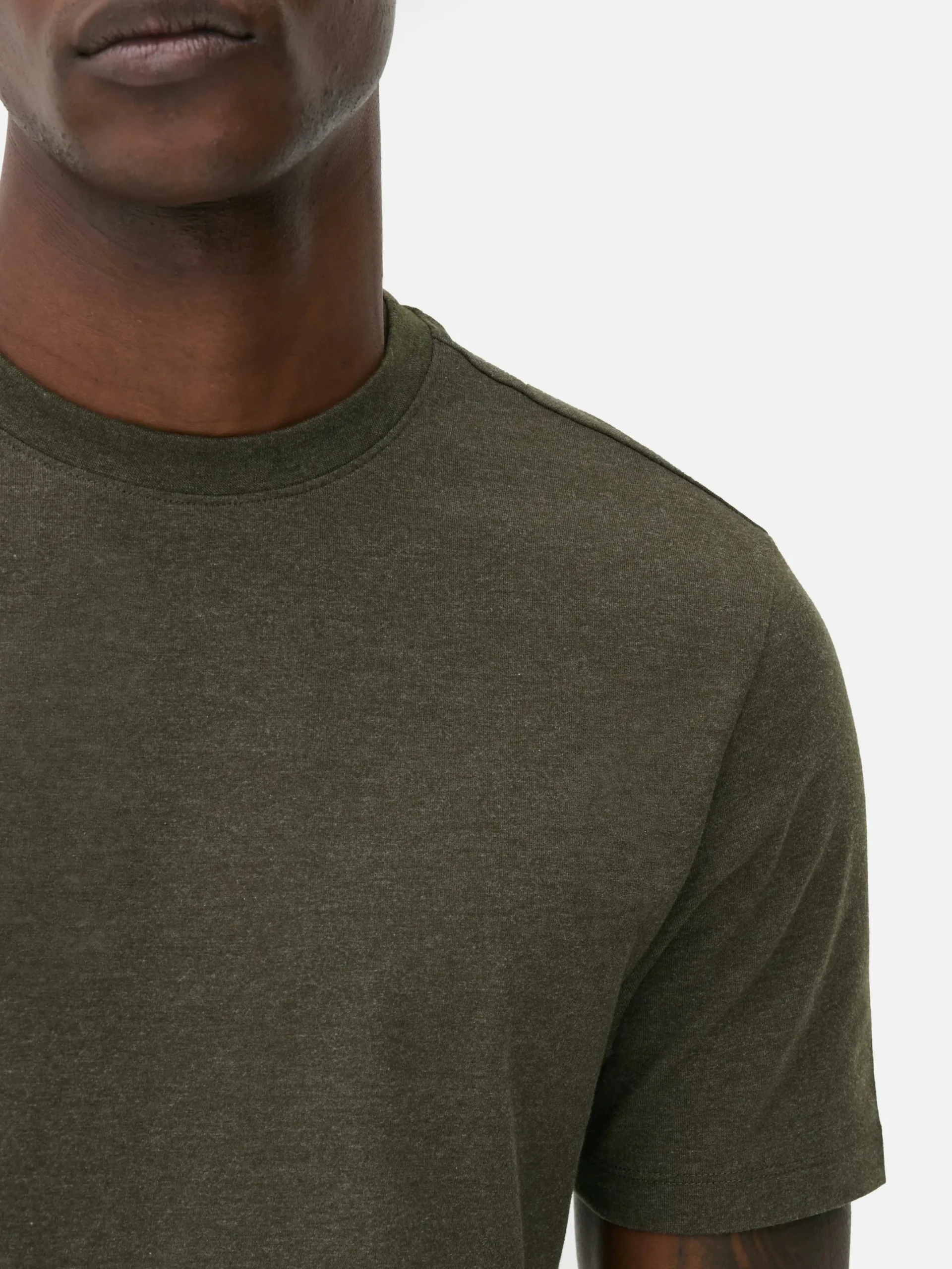 Hombre Primark Tops Y Camisetas|Camiseta De Manga Corta Y Corte Entallado