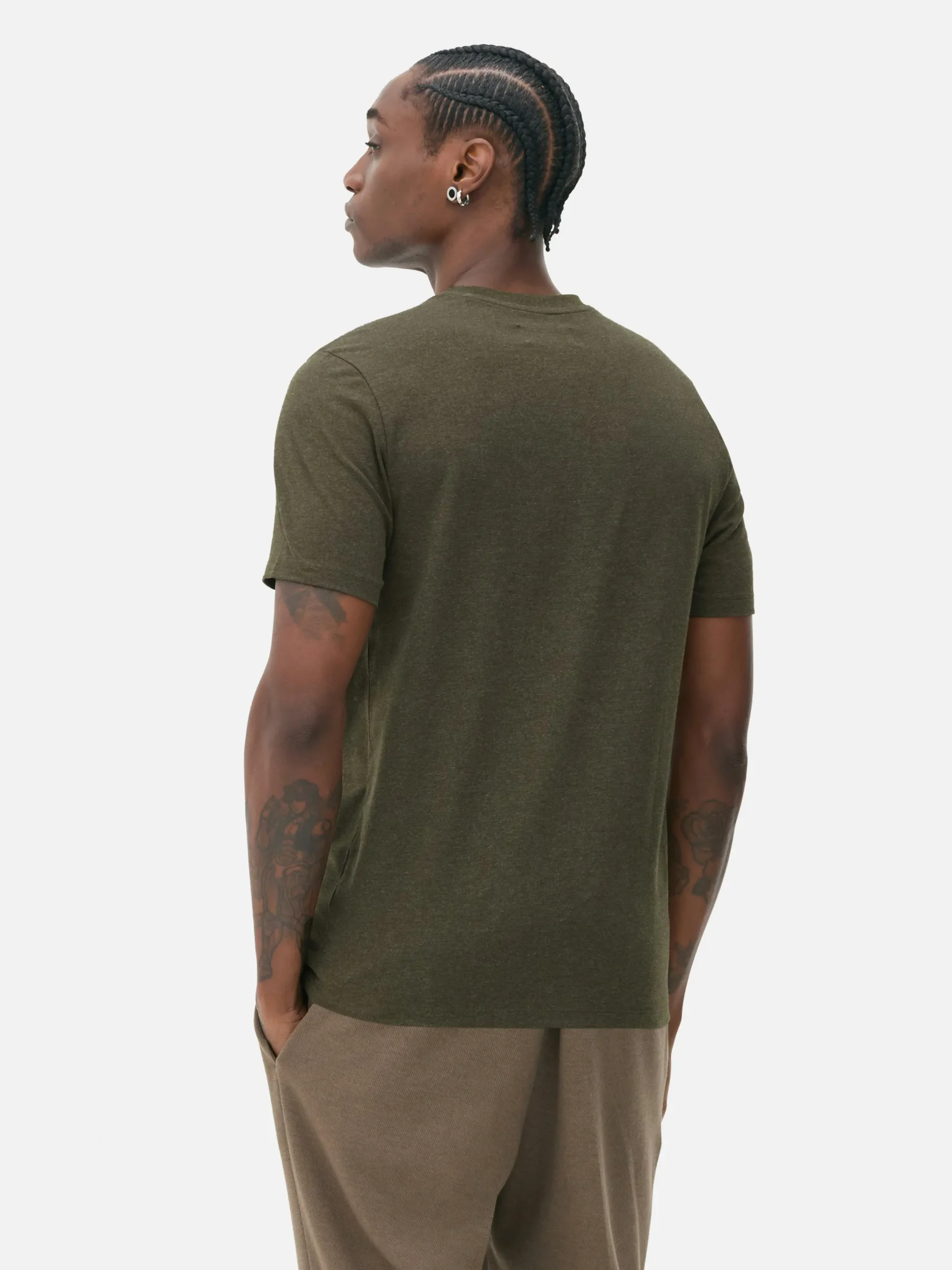 Hombre Primark Tops Y Camisetas|Camiseta De Manga Corta Y Corte Entallado