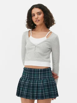 Mujer Primark Tops Y Camisetas|Camiseta De Manga Larga 2 En 1