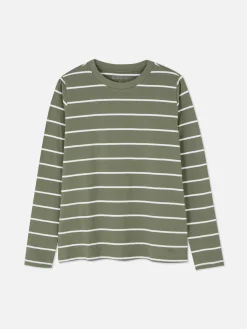 Mujer Primark Tops Y Camisetas|Camiseta De Manga Larga A Rayas