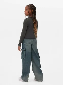 Niños Primark Tops Y Camisetas|Camiseta De Manga Larga Con Lavado ácido