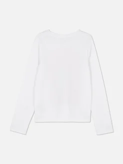 Niños Primark Tops Y Camisetas|Camiseta De Manga Larga Con Estampado En El Pecho