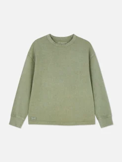 Niños Primark Tops Y Camisetas|Camiseta De Manga Larga Con Efecto Lavado