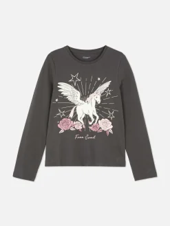 Niños Primark Tops Y Camisetas|Camiseta De Manga Larga Con Unicornio