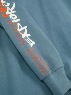 Niños Primark Tops Y Camisetas|Camiseta De Manga Larga Con Motivos De Snowboard