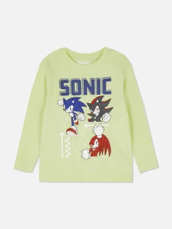 Niños Primark Tops Y Camisetas|Camiseta De Manga Larga De Sonic, El Erizo