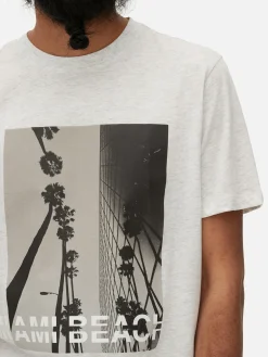 Hombre Primark Tops Y Camisetas|Camiseta De Miami Beach