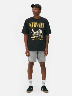 Hombre Primark Camisetas Y Sudaderas Con Estampado Gráfico|Tops Y Camisetas|Camiseta De Nirvana Con Efecto Lavado