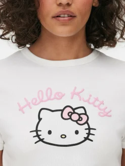 Mujer Primark Tops De Pijama|Camiseta De Pijama Corta Y Ceñida De Hello Kitty