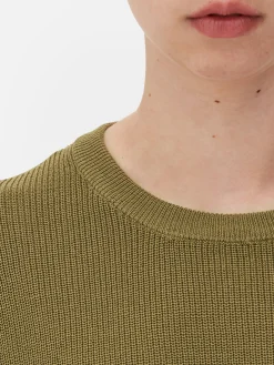 Mujer Primark Tops Y Camisetas|Camiseta De Punto De Cuello Redondo