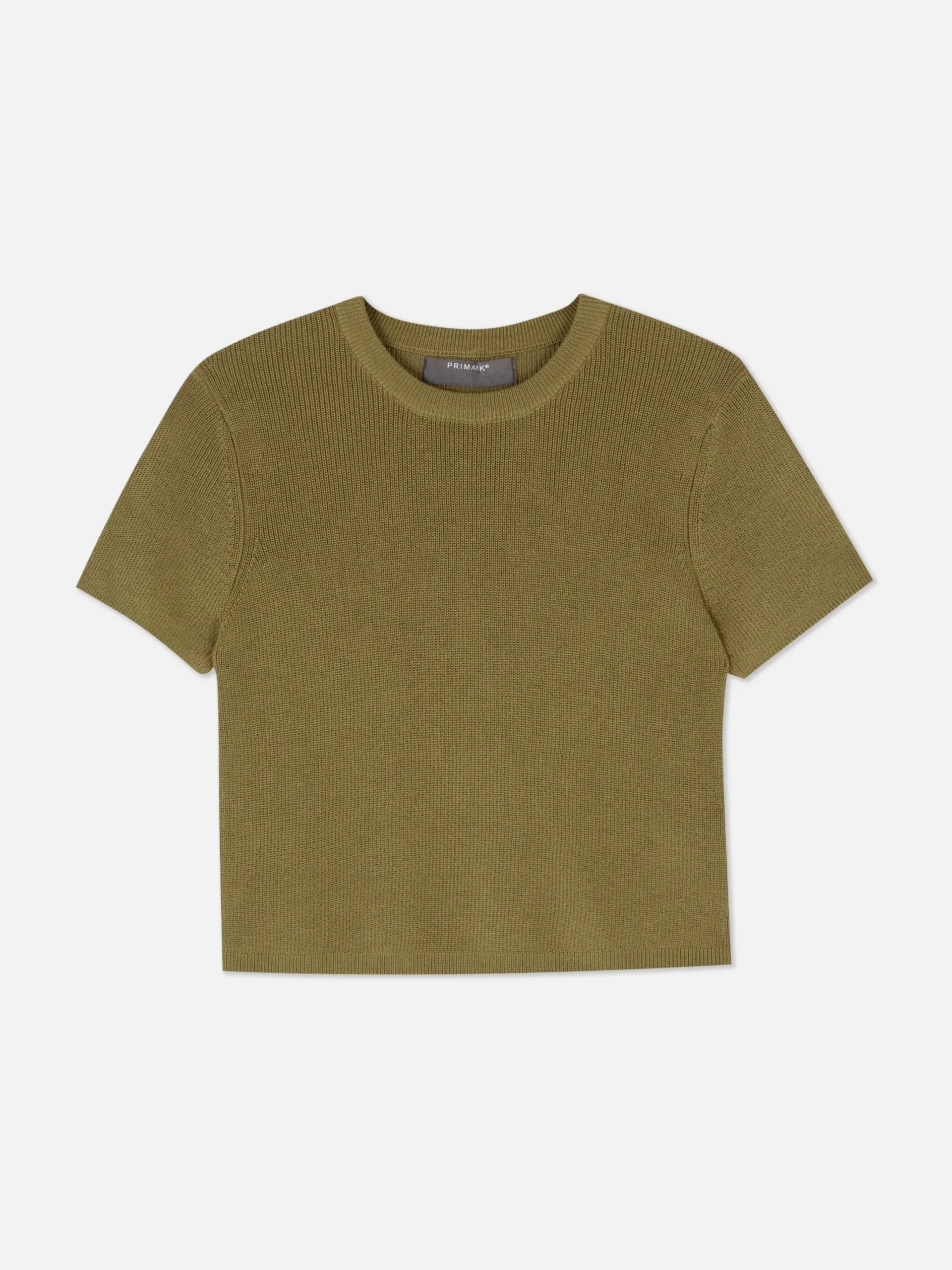 Mujer Primark Tops Y Camisetas|Camiseta De Punto De Cuello Redondo