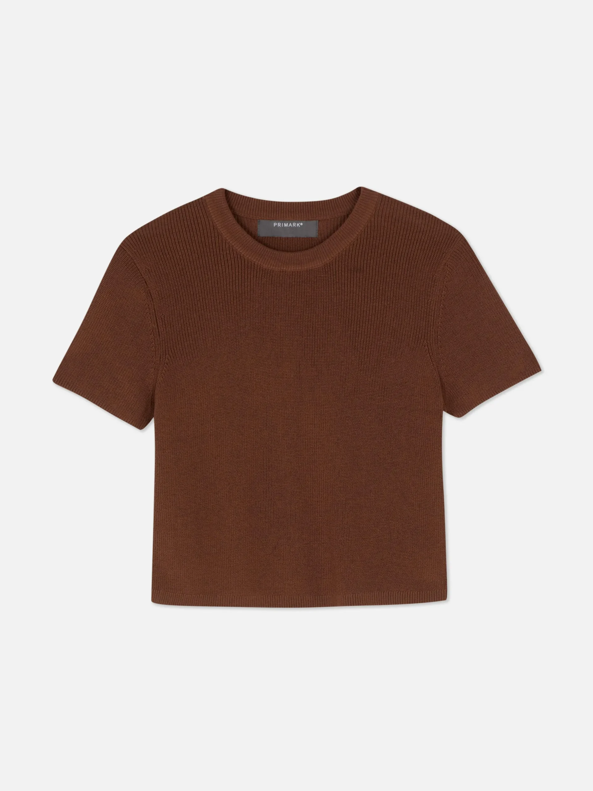 Mujer Primark Tops Y Camisetas|Camiseta De Punto De Cuello Redondo