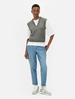 Mujer Primark Jerseys Y Cárdigans|Camiseta De Punto Sin Mangas Con Cuello De Pico