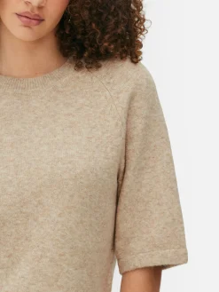 Mujer Primark Tops Y Camisetas|Camiseta De Punto Y Corte Cuadrado