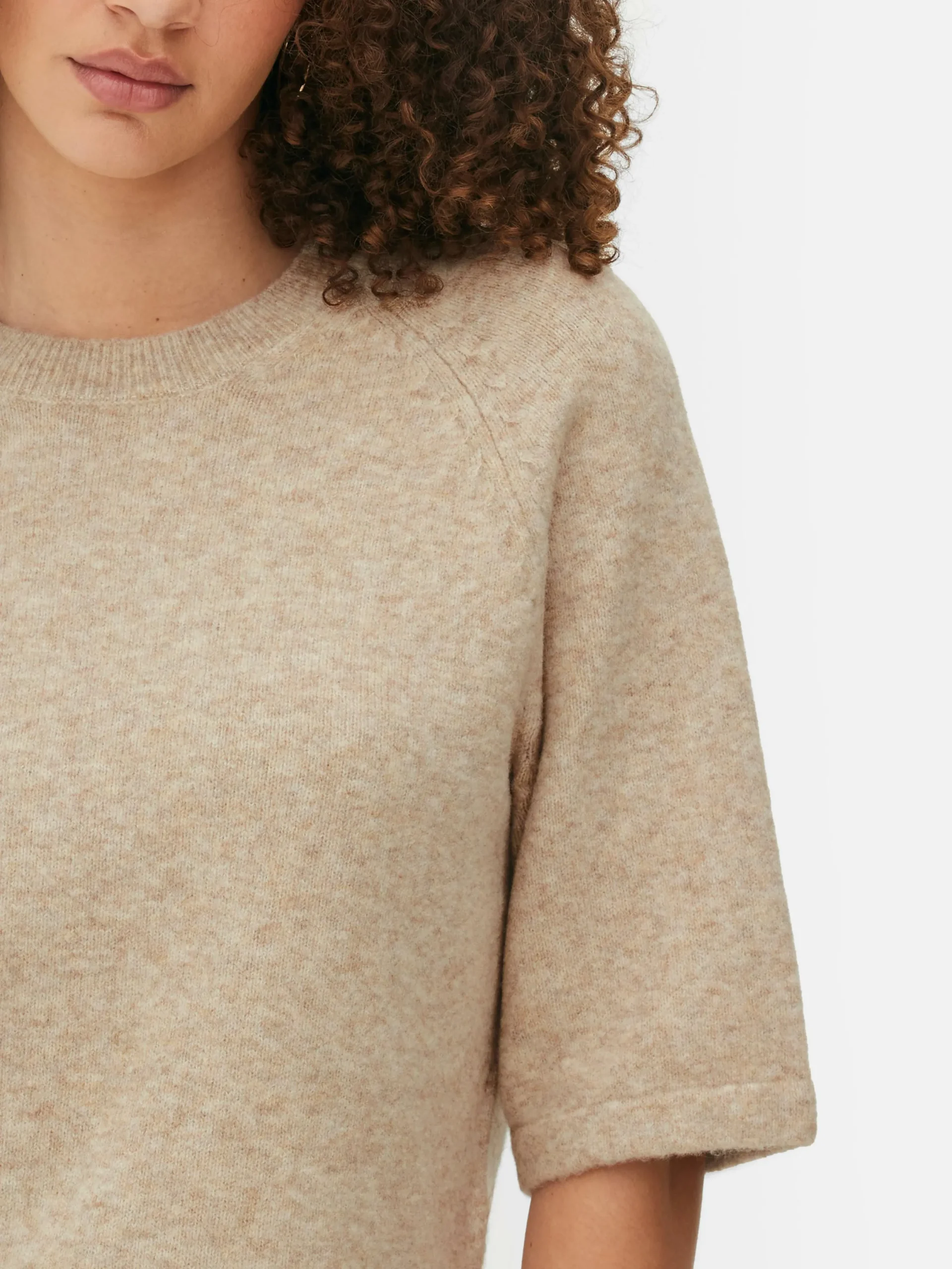 Mujer Primark Tops Y Camisetas|Camiseta De Punto Y Corte Cuadrado