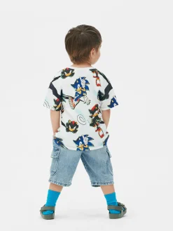 Niños Primark Tops Y Camisetas|Camiseta De Sonic, El Erizo, Y Shadow