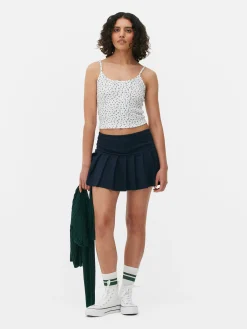 Mujer Primark Tops Y Camisetas|Camiseta De Tirantes Acanalada De Flores