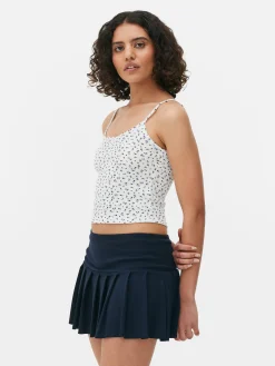 Mujer Primark Tops Y Camisetas|Camiseta De Tirantes Acanalada De Flores