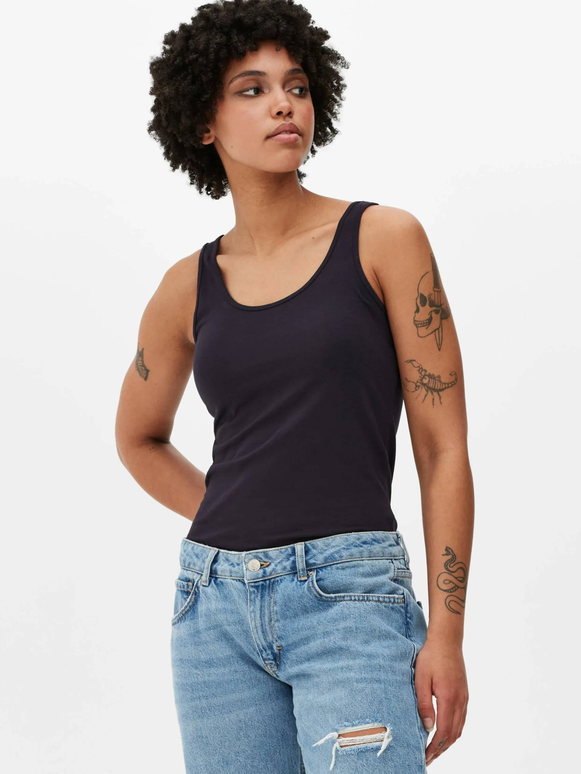 Mujer Primark Tops Y Camisetas|Camiseta De Tirantes Elástica