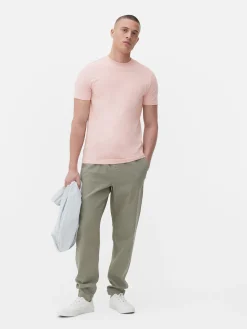 Hombre Primark Tops Y Camisetas|Camiseta Elástica Clásica