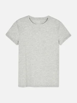 Mujer Primark Tops Y Camisetas|Camiseta Elástica Con Cuello Redondo