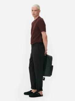 Hombre Primark Tops Y Camisetas|Camiseta En Tejido Otomán Acanalado