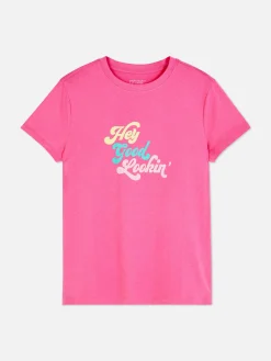 Mujer Primark Tops Y Camisetas|Camiseta Estampada Con Mensaje