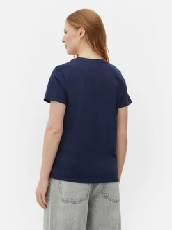 Mujer Primark Tops Y Camisetas|Camiseta Estilo Manga De Lilo Y Stitch De Disney