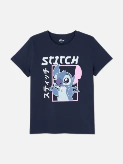 Mujer Primark Tops Y Camisetas|Camiseta Estilo Manga De Lilo Y Stitch De Disney
