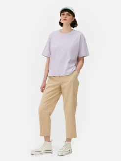 Mujer Primark Tops Y Camisetas|Camiseta Extragrande De Corte Cuadrado