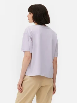 Mujer Primark Tops Y Camisetas|Camiseta Extragrande De Corte Cuadrado