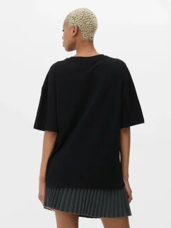 Mujer Primark Tops Y Camisetas|Camiseta Extragrande De Kuromi De Hello Kitty