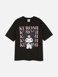 Mujer Primark Tops Y Camisetas|Camiseta Extragrande De Kuromi De Hello Kitty