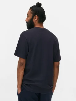 Hombre Primark Tops Y Camisetas|Camiseta Gofrada De Cuello Redondo