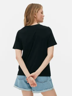 Mujer Primark Tops Y Camisetas|Camiseta Gráfica De Corte Recto