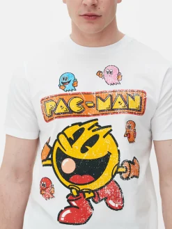 Hombre Primark Tops Y Camisetas|Camiseta Gráfica De Pac-Man