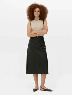 Mujer Primark Tops Y Camisetas|Camiseta Larga Sin Mangas De Cuello Redondo