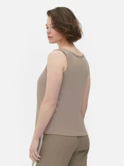 Mujer Primark Tops Y Camisetas|Camiseta Sin Mangas Básica De Corte Holgado