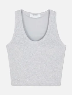 Mujer Primark Tops Y Camisetas|Camiseta Sin Mangas Con Escote Amplio Y Sujetador