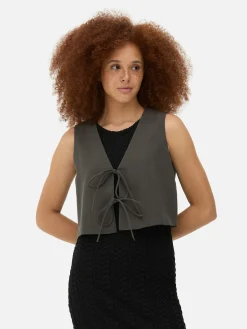 Mujer Primark Tops Y Camisetas|Camiseta Sin Mangas Con Nudo Delantero