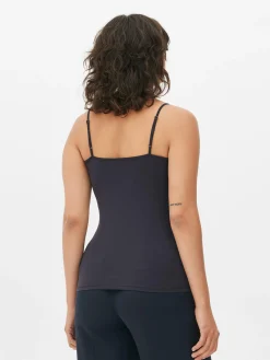 Mujer Primark Tops Y Camisetas|Camiseta Sin Mangas Elástica De Algodón