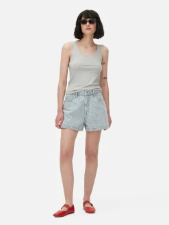 Mujer Primark Tops Y Camisetas|Camiseta Sin Mangas Elástica Con Escote Amplio