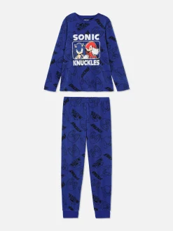 Niños Primark Pijamas Y Ropa Para Dormir|Camiseta Y Pantalón De Pijama De Sonic, El Erizo