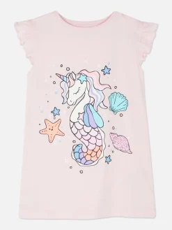 Niños Primark Pijamas Y Ropa Para Dormir|Camisón Con Caballito De Mar Unicornio